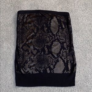 Express Strapless top